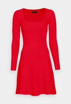 Even&Odd Eckiger Ausschnitt Mini Strickkleid - Gebreide Jurk - Red 10 Even&Odd Eckiger Ausschnitt Mini Strickkleid - Gebreide Jurk - Red -Even&Odd 045f531776694b848ec42e84af555657