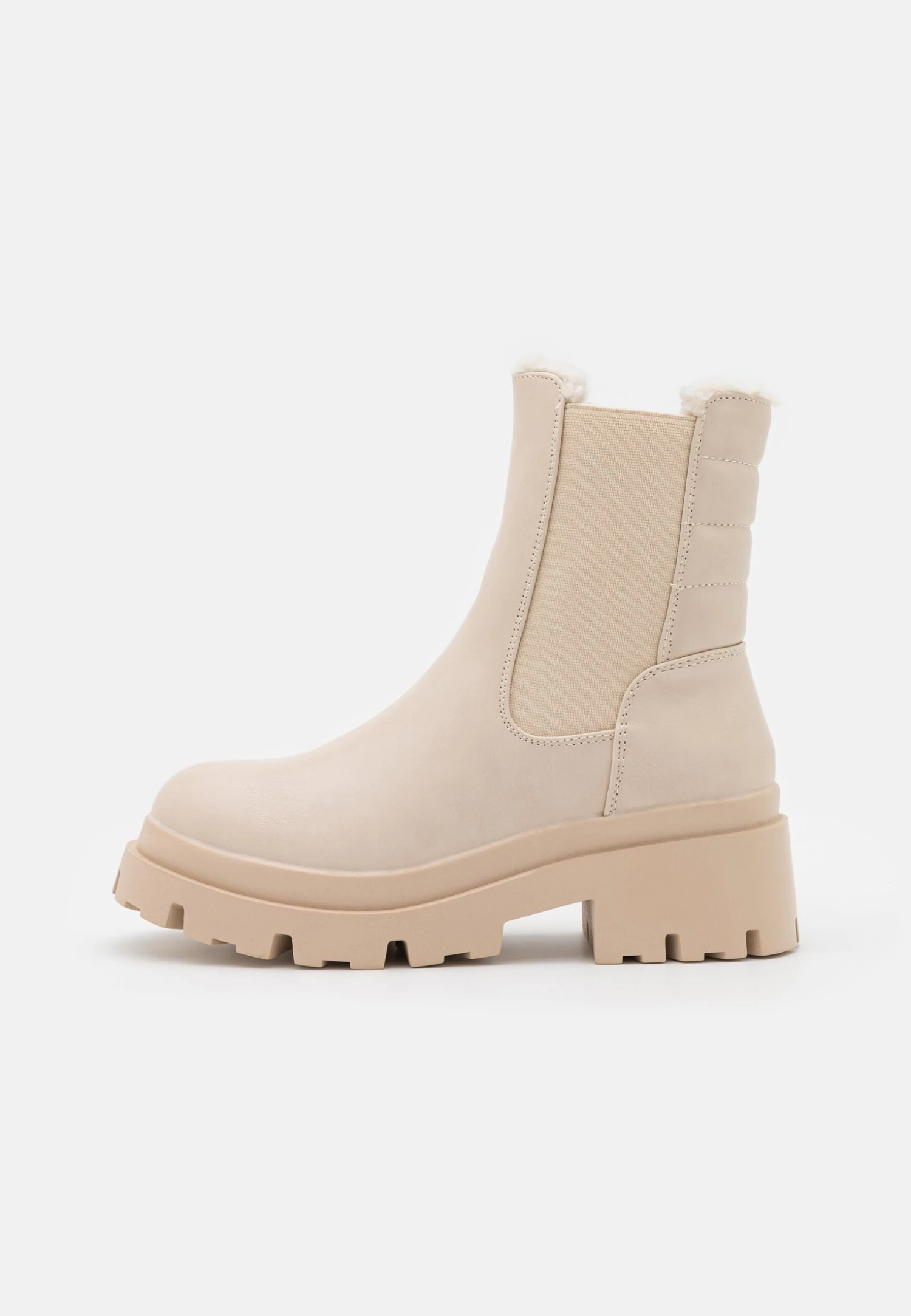 Winter Boot - Enkellaarsjes Met Plateauzool - Beige 4 Winter Boot - Enkellaarsjes Met Plateauzool - Beige - Afbeelding 2