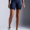 ESSENTIAL HIGH RISE CYCLING SHORTS WITH SIDE POCKETS - Tights - Dark Blue