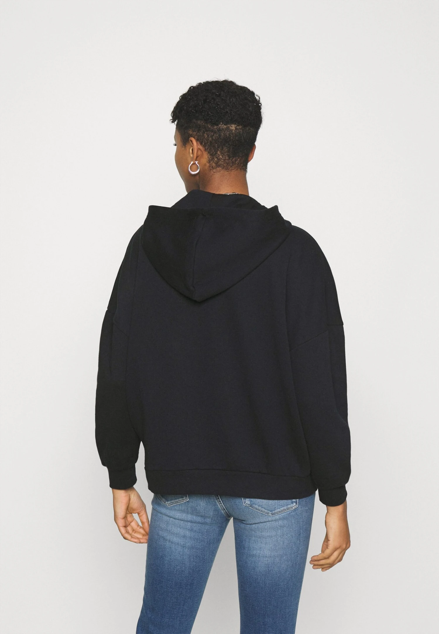Even&Odd Hoodie Long Without Drawcord And Pocket - Hoodie - Black 5 Even&Odd Hoodie Long Without Drawcord And Pocket - Hoodie - Black - Afbeelding 3