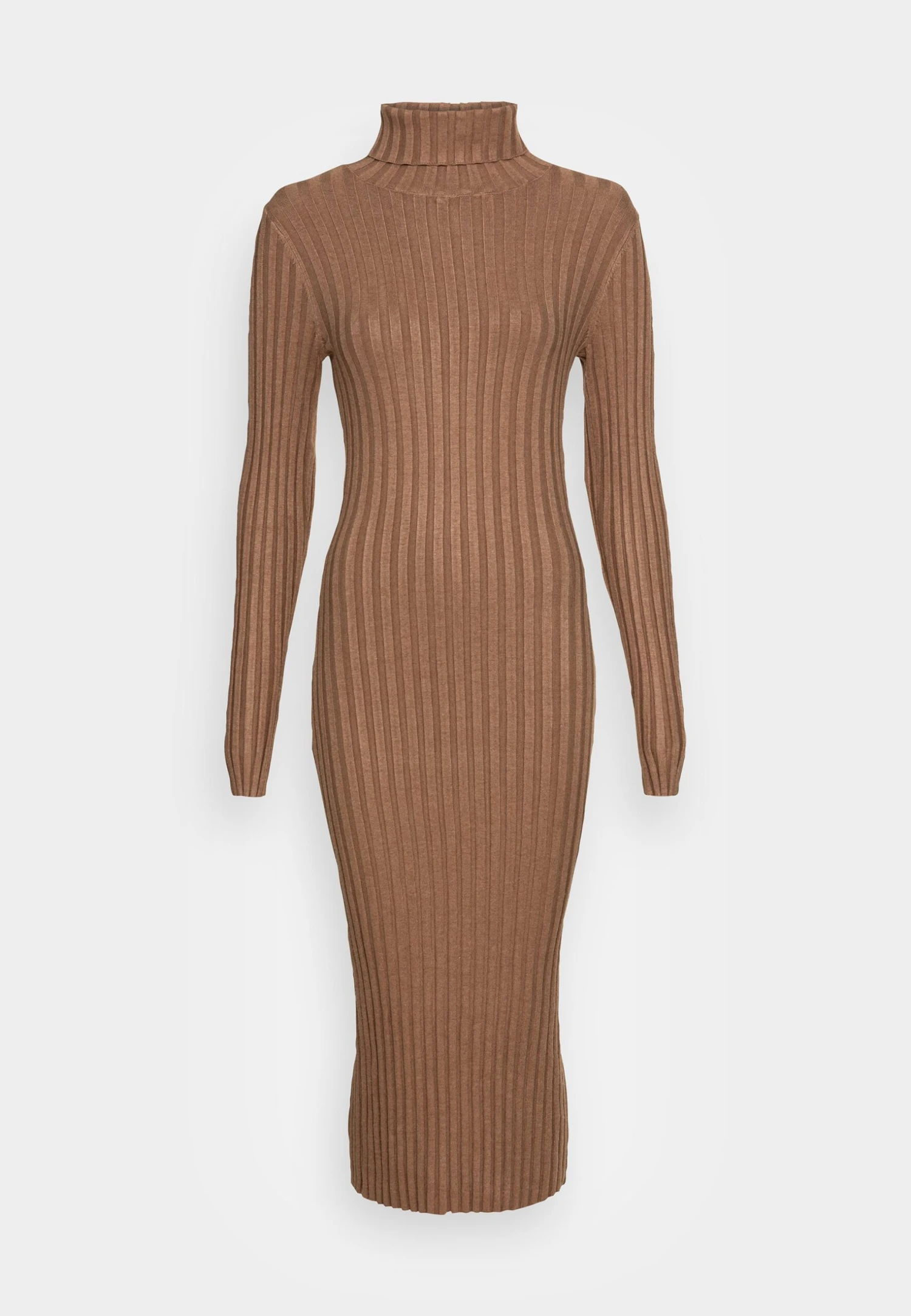 Gebreide Jurk - Mottled Dark Brown 3 Gebreide Jurk - Mottled Dark Brown