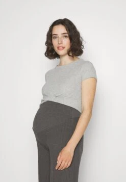 2 Pack - T-Shirt Print - Black/Mottled Grey 11 2 Pack - T-Shirt Print - Black/Mottled Grey -Even&Odd 13a0c9af9fdb43de9728a4264d128211