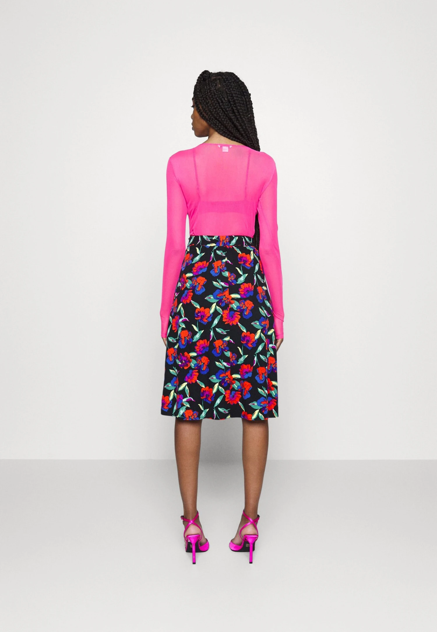 Even&Odd Midi Skirt With Shell Fabric - A-Lijn Rok - Multicoloured 5 Even&Odd Midi Skirt With Shell Fabric - A-Lijn Rok - Multicoloured - Afbeelding 3