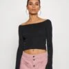 Offshoulder Basic- Trui - Black -Even&Odd 13efac4e891048a78b4f453ad6ee9556