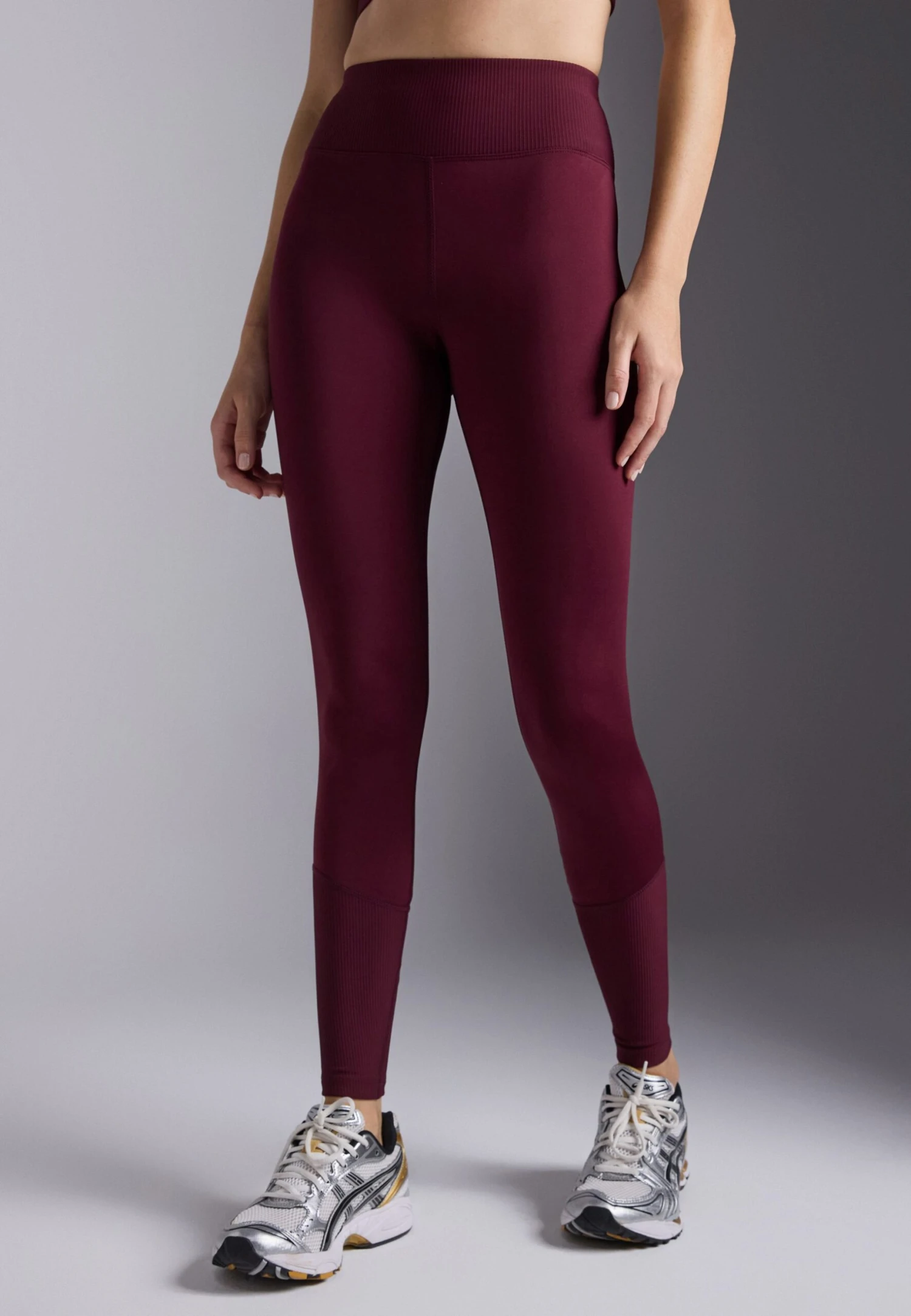 QUICK DRY FULL LENGTH HIGH RISE LEGGING - Tights - Bordeaux 3 QUICK DRY FULL LENGTH HIGH RISE LEGGING - Tights - Bordeaux