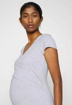 2Pack - T-Shirt Basic - Green/Mottled Light Grey -Even&Odd 14b8c5dfa37346e5b98a60044512149d