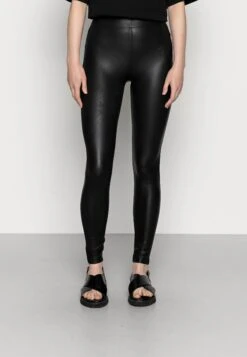 Even&Odd Wet Look Leggings - Legging - Black