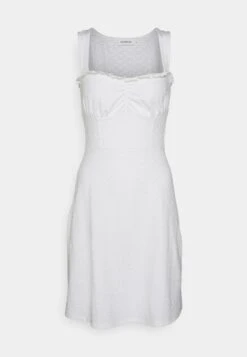 Even&Odd Sleeveless Sweetheart Neckline Princess Seams Flared Skirt Mini Dress (Eo-Ss23-C131-Sp) / 001 - White - Jurk - 001 - White -Even&Odd 189795427f654a1d97a2c490db539d88