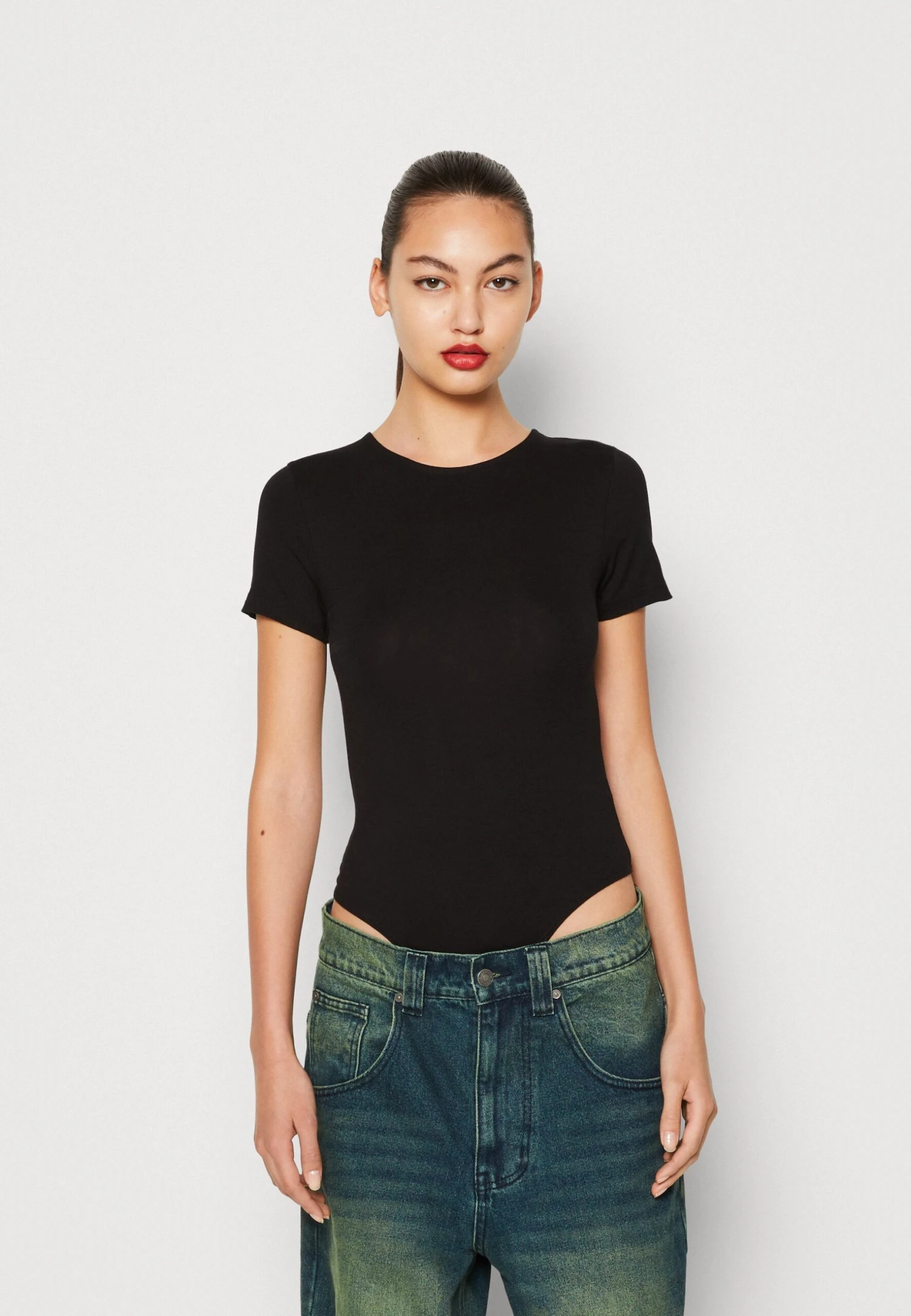 Even&Odd 2 Pack - T-Shirt Basic - Black/Taupe 4 Even&Odd 2 Pack - T-Shirt Basic - Black/Taupe - Afbeelding 2