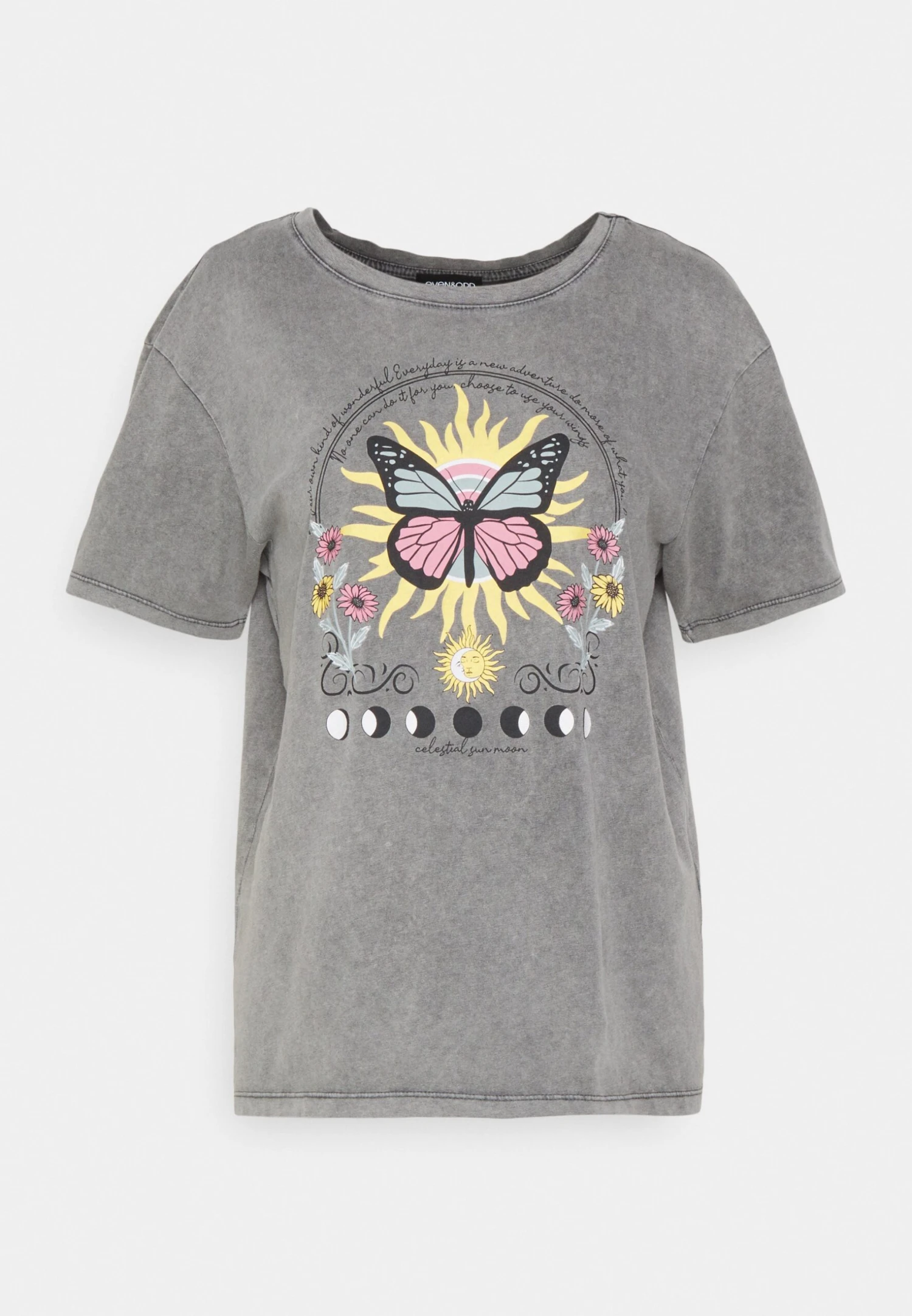 Even&Odd Clare Colorful Mystical Anthracite - T-Shirt Print - Anthracite 6 Even&Odd Clare Colorful Mystical Anthracite - T-Shirt Print - Anthracite - Afbeelding 4