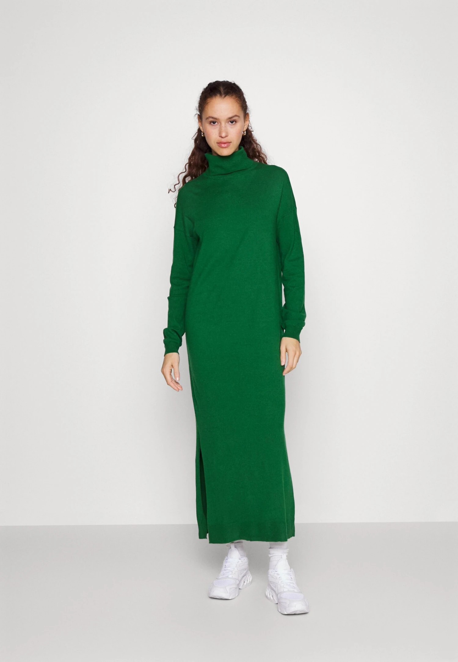 Even&Odd Rollkragen Basic Maxi Strickkleid - Maxi-Jurk -Green 3 Even&Odd Rollkragen Basic Maxi Strickkleid - Maxi-Jurk -Green