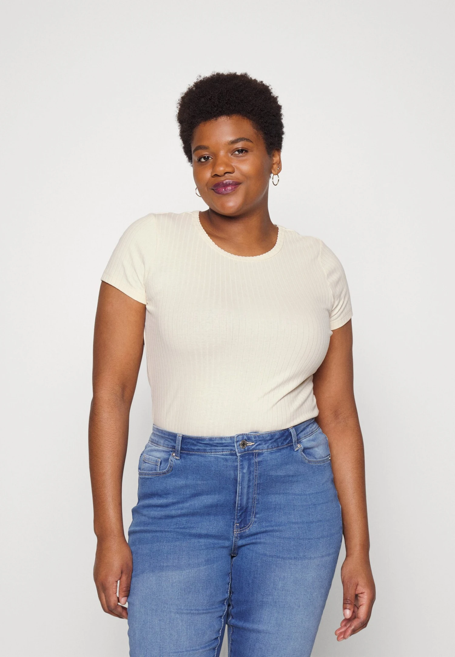 2 Pack - T-Shirt Basic - Dark Brown/Off-White 4 2 Pack - T-Shirt Basic - Dark Brown/Off-White - Afbeelding 2