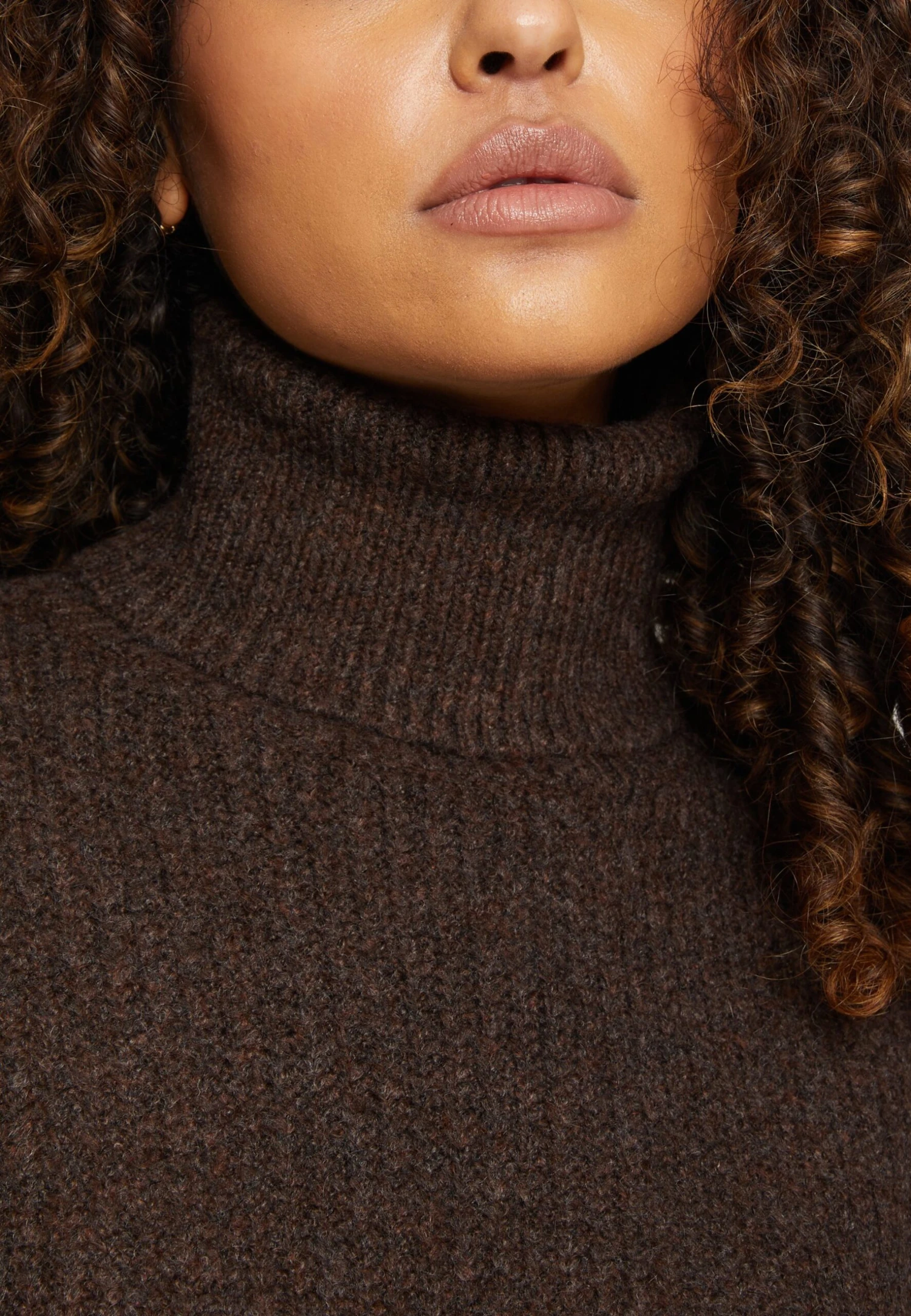 Even&Odd Gebreide Jurk - Dark Brown 8 Even&Odd Gebreide Jurk - Dark Brown - Afbeelding 6