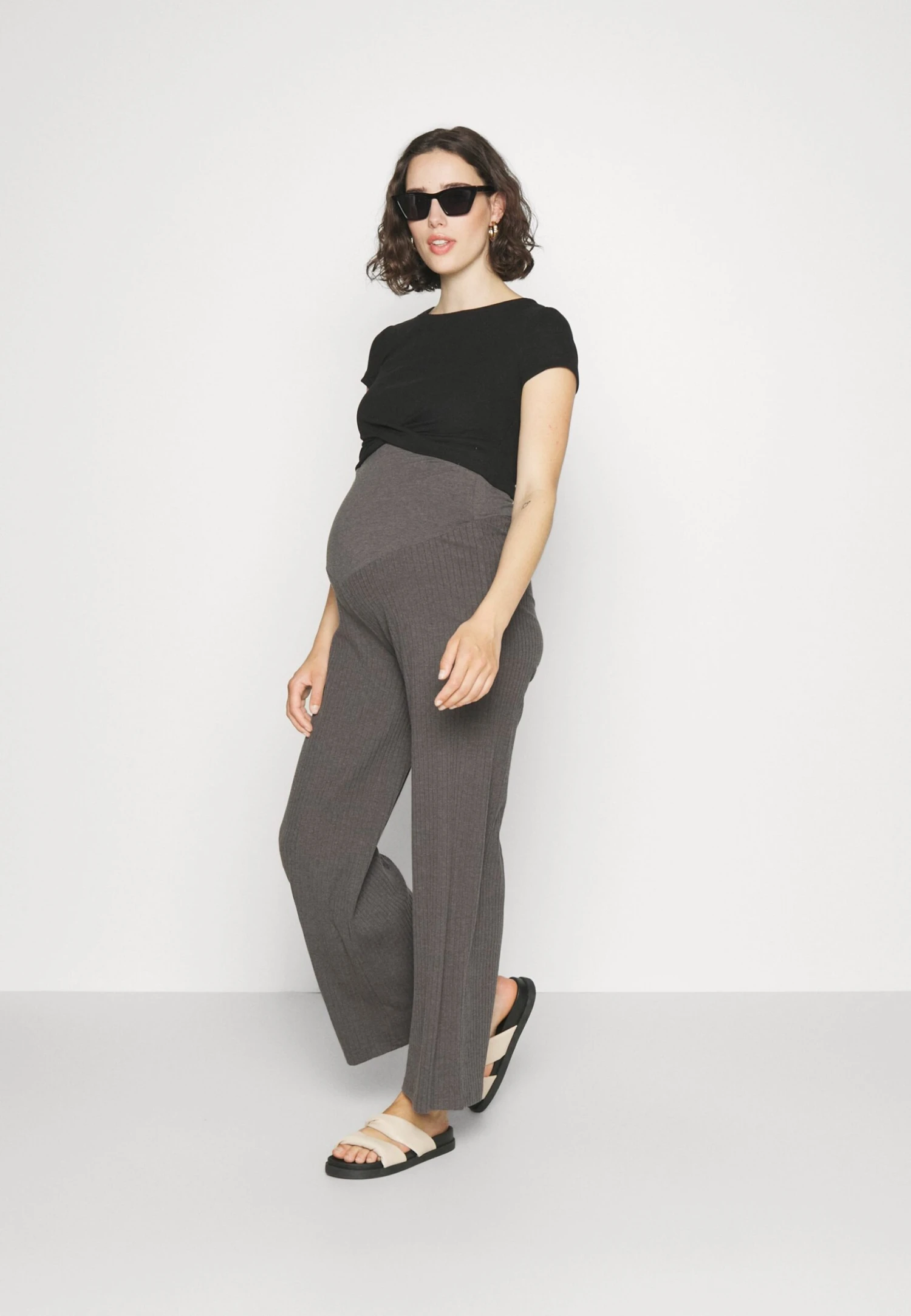 2 Pack - T-Shirt Print - Black/Mottled Grey 3 2 Pack - T-Shirt Print - Black/Mottled Grey