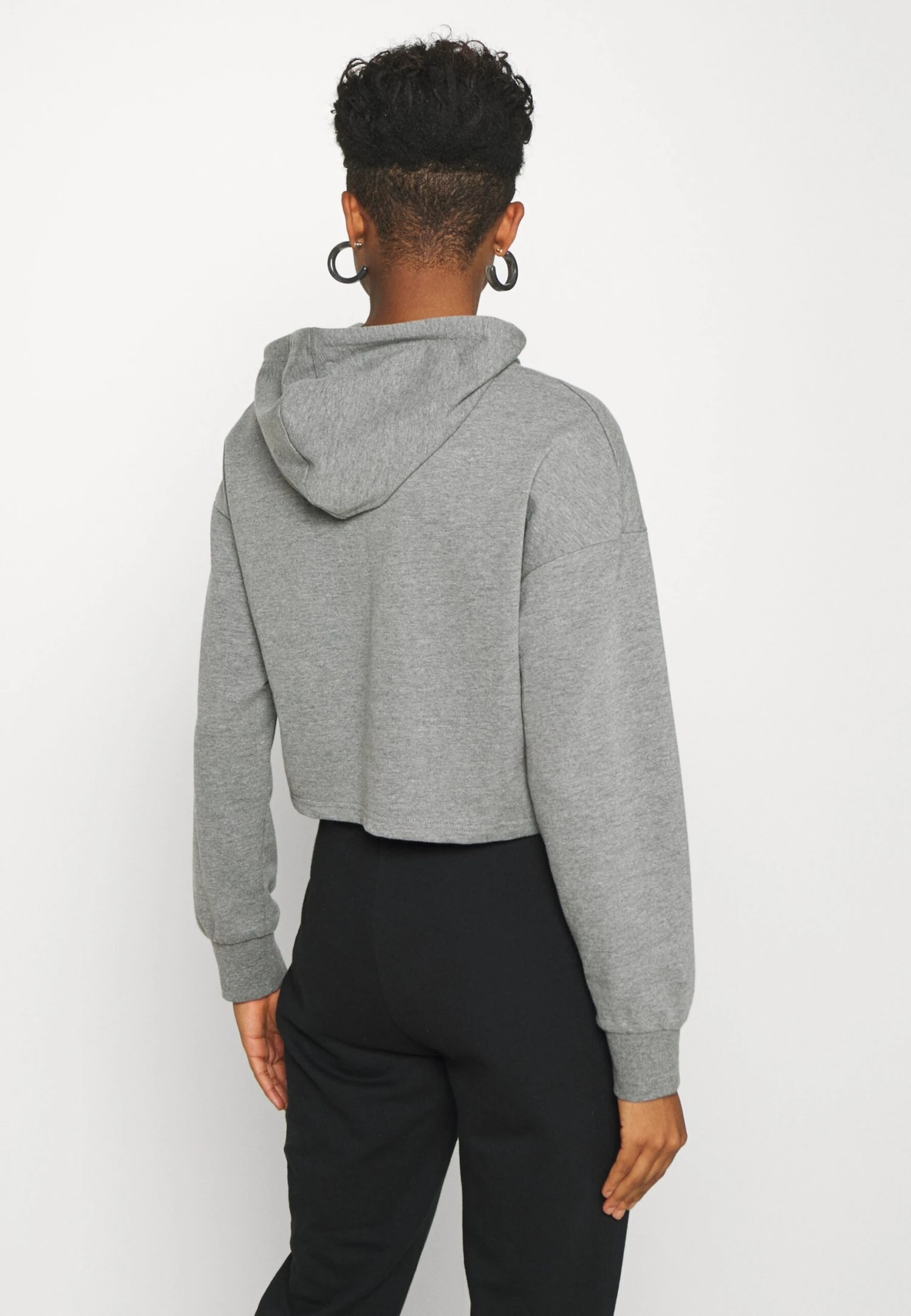 Even&Odd Basic - Cropped Oversized Hoodie - Hoodie - Mottled Grey 5 Even&Odd Basic - Cropped Oversized Hoodie - Hoodie - Mottled Grey - Afbeelding 3