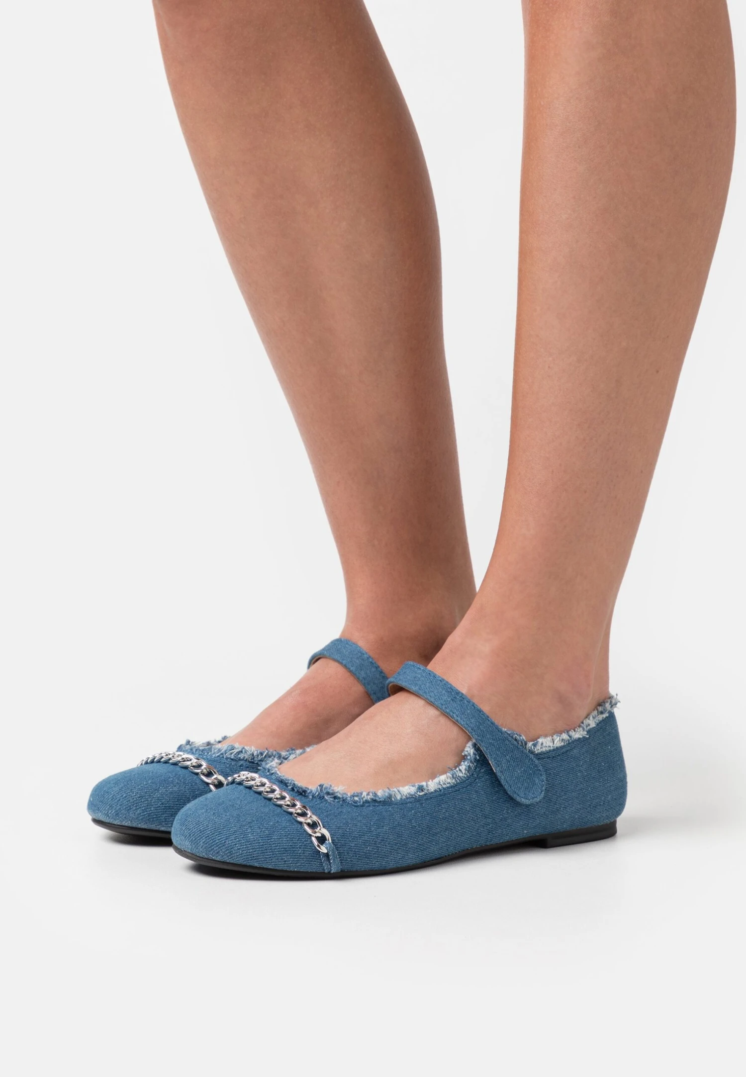 Even&Odd Ballerina'S Met Enkelbandjes - Blue 3 Even&Odd Ballerina'S Met Enkelbandjes - Blue