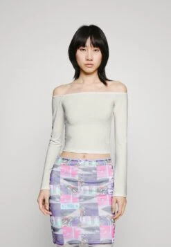 Even&Odd Longsleeve Shoulder DropWhite - Top - White