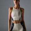 SPORTS VEST WITH CONTRAST PANELS - Top - Multi-coloured