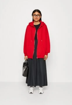 Even&Odd Sweater Met Rits - Red -Even&Odd 2ea078a434284fc4846e5f1020ed7dc3