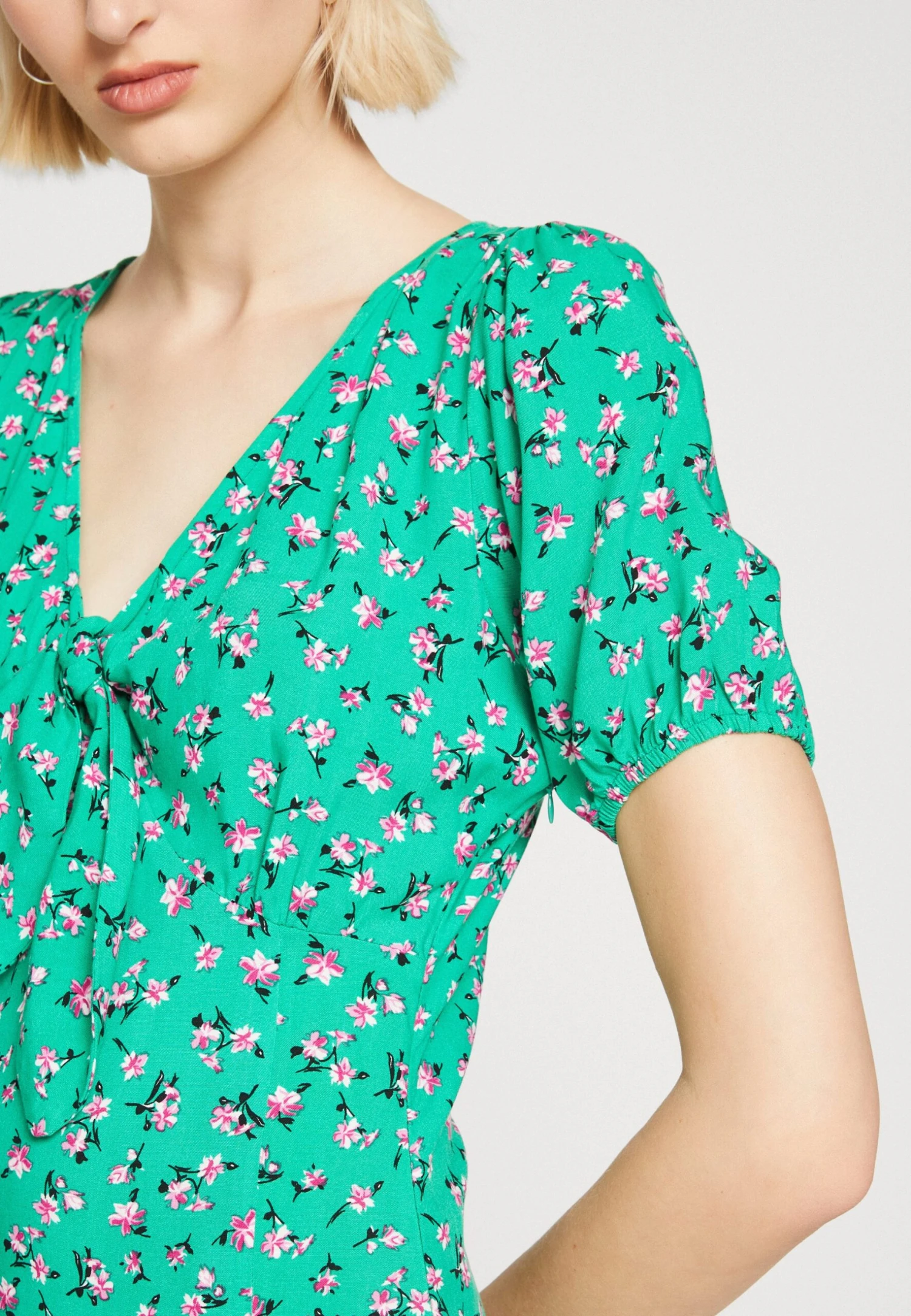 Even&Odd Jurk - Green/Pink 8 Even&Odd Jurk - Green/Pink - Afbeelding 6