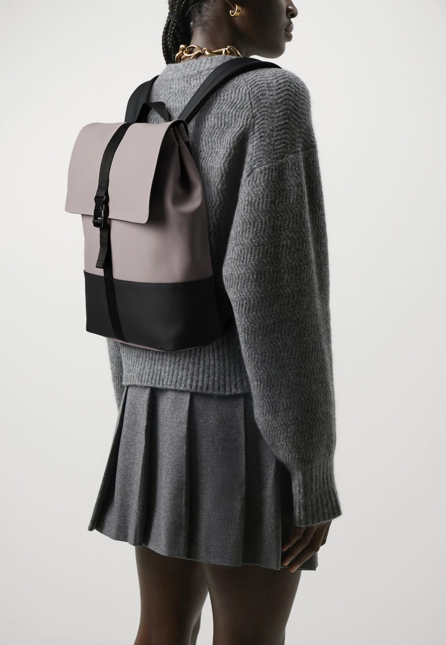 Even&Odd Rugzak - Black/light Pink 3 Even&Odd Rugzak - Black/light Pink