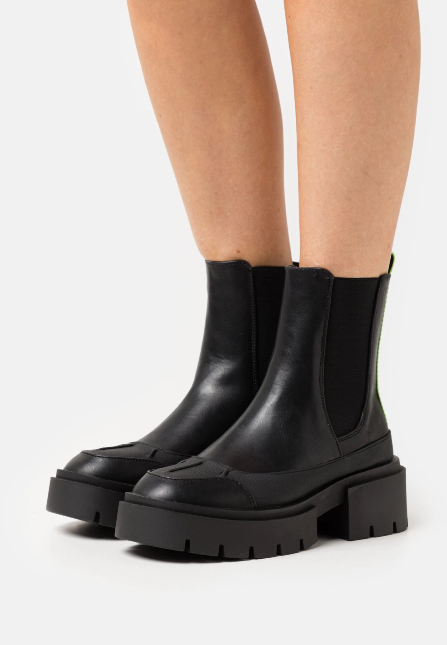 Even&Odd Winter Boot - Enkellaarsjes Met Plateauzool - Black 3 Even&Odd Winter Boot - Enkellaarsjes Met Plateauzool - Black