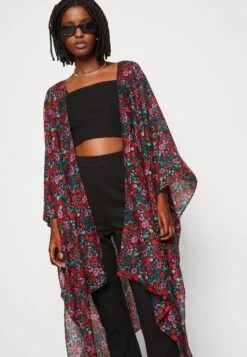 Even&Odd Floral - Lichte Jas - Red -Even&Odd 352430b06d554cd7b2369f1eeefda106