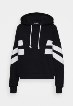 Hoodie - Black/White -Even&Odd 3599c283f4874193bc1b234ab57530de