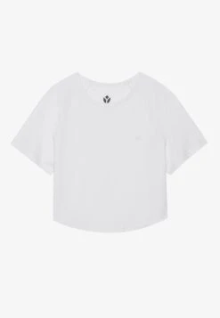 ESSENTIAL CROPPED FINE RIB T SHIRT - T-shirt Basic - Light Grey 15 ESSENTIAL CROPPED FINE RIB T SHIRT - T-shirt Basic - Light Grey -Even&Odd 36139bbfea544ca68f1d294bcbeacfdf