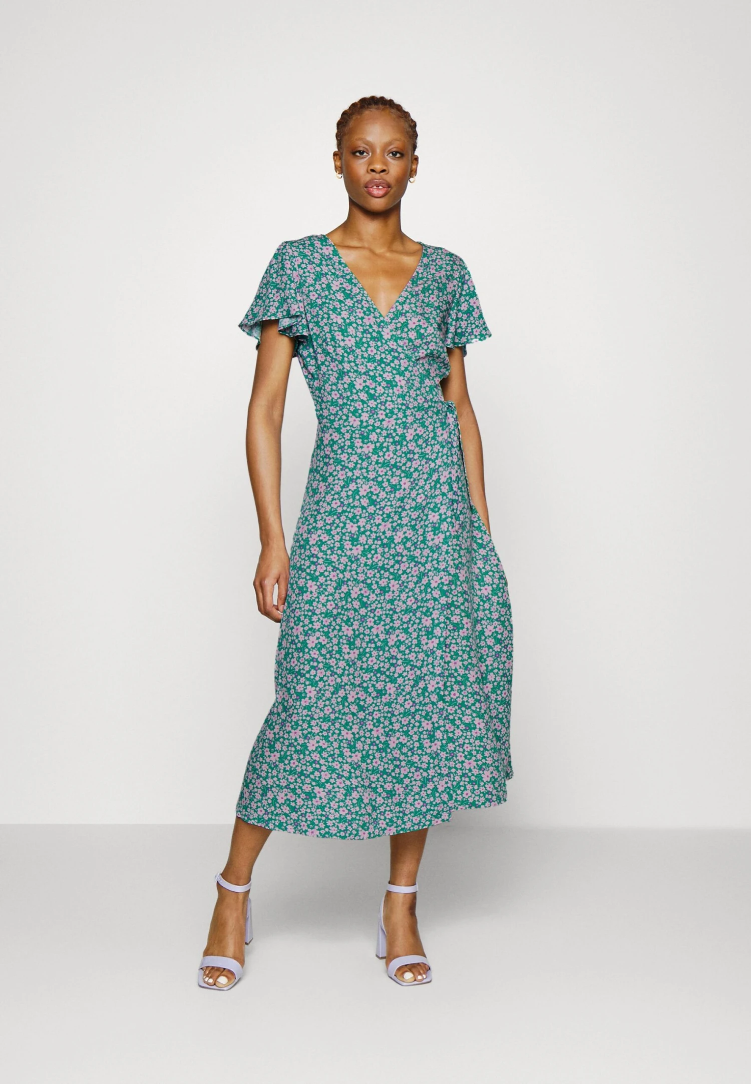 Even&Odd Jurk - Green/Purple 4 Even&Odd Jurk - Green/Purple - Afbeelding 2