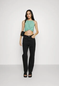 Even&Odd Wrinkle Halter- Top - Dark Green -Even&Odd 3890fd13ec2d4f338eebd1f52ef90520