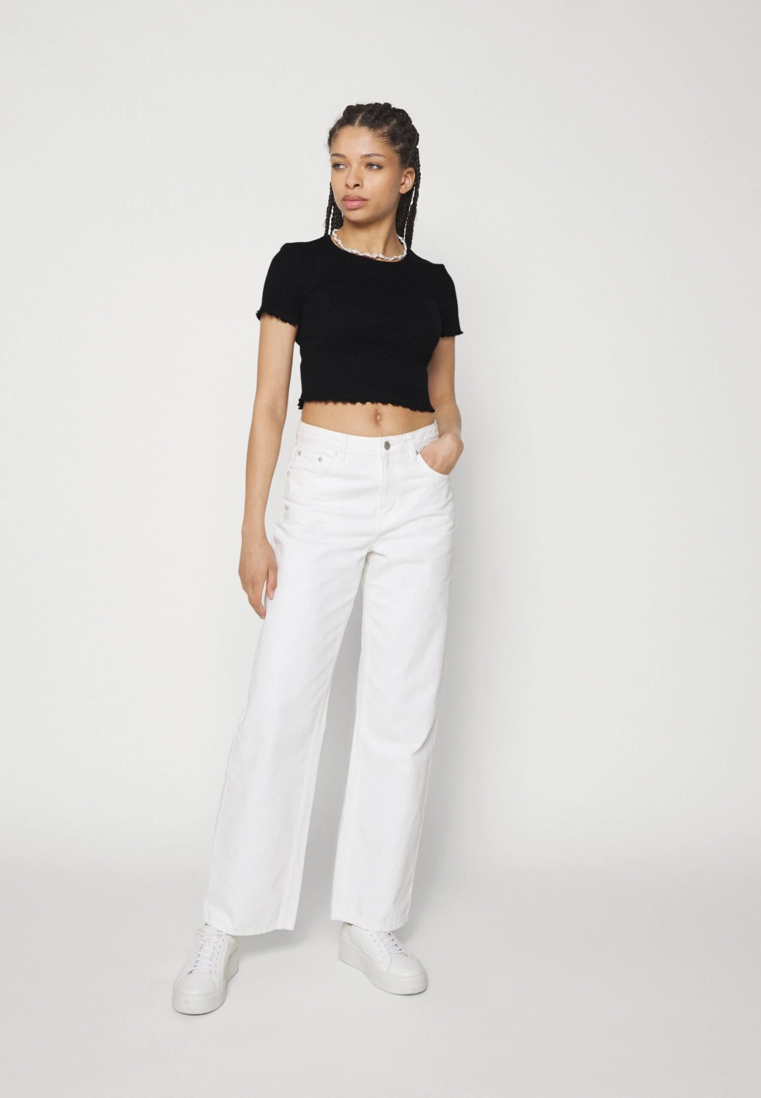 Even&Odd 2 Pack - T-Shirt Basic - Black/Pink 3 Even&Odd 2 Pack - T-Shirt Basic - Black/Pink