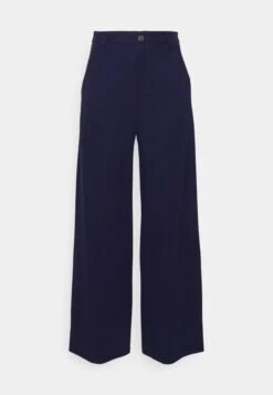 Petite Tailored Wide Leg Trouser - Broek - Dark Blue 10 Petite Tailored Wide Leg Trouser - Broek - Dark Blue -Even&Odd 3c565cb508fb47e4884f324f630c76a6