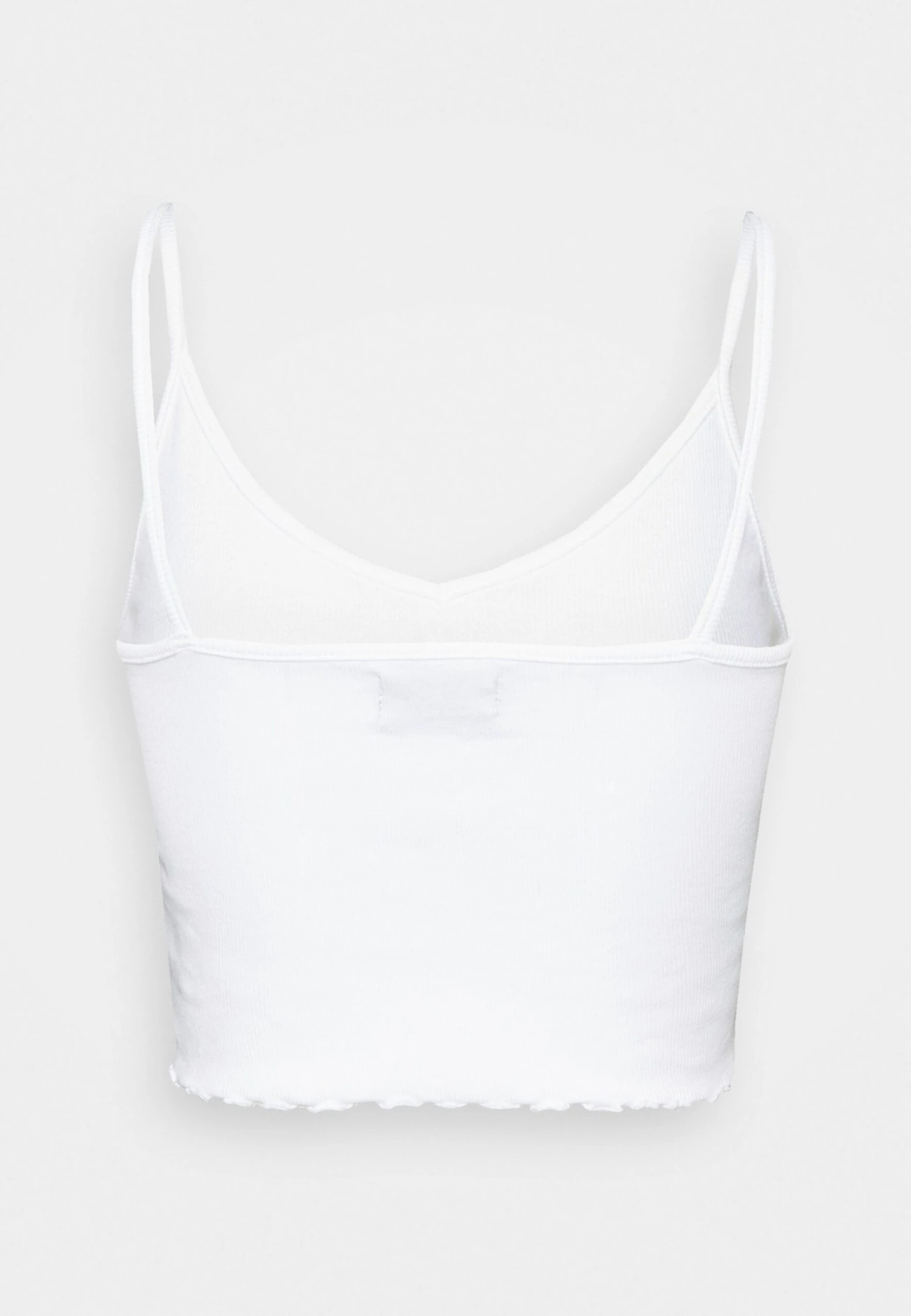 Even&Odd Strappy Lettuce Crop 3 Pack - Top - White/Beige/Brown 5 Even&Odd Strappy Lettuce Crop 3 Pack - Top - White/Beige/Brown - Afbeelding 3