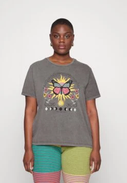 Clare Colorful Mystical- T-Shirt Print - Gray