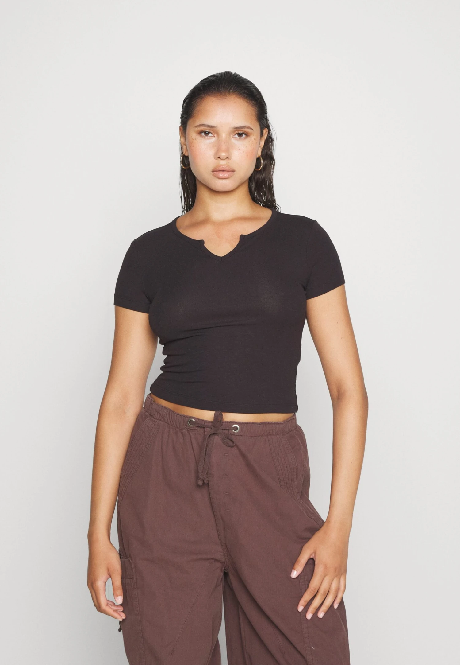 Even&Odd 2 Pack - T-Shirt Basic - Black/Purple 8 Even&Odd 2 Pack - T-Shirt Basic - Black/Purple - Afbeelding 6