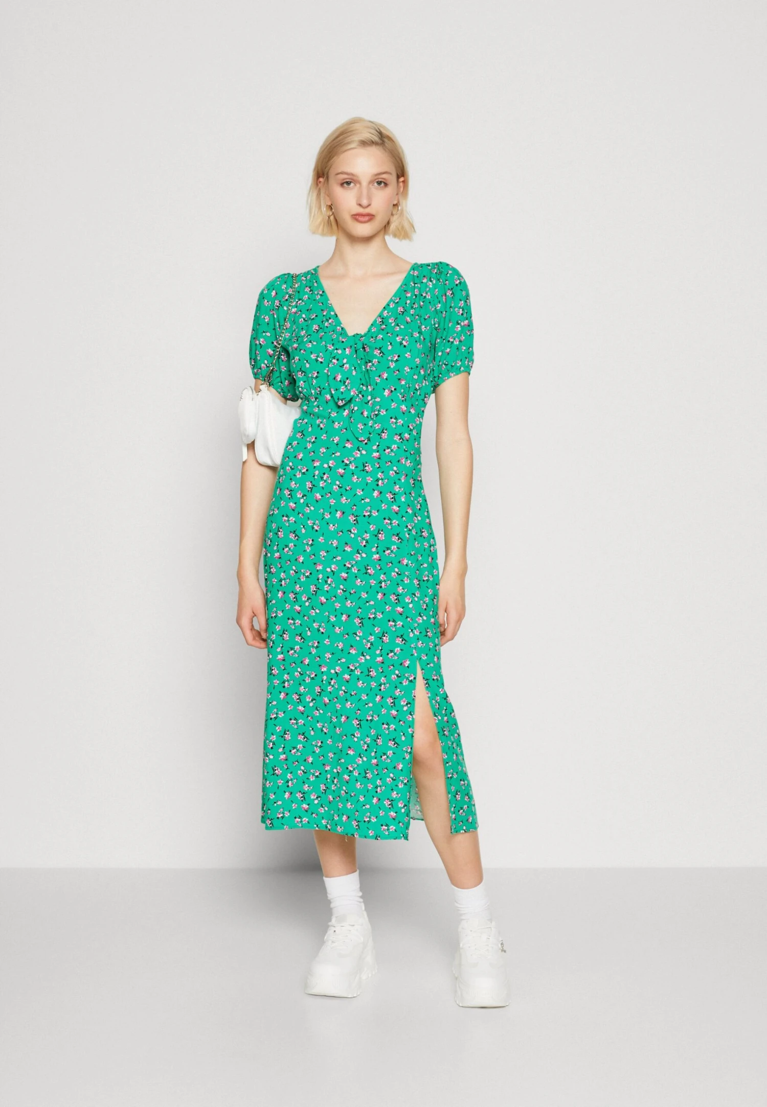 Even&Odd Jurk - Green/Pink 4 Even&Odd Jurk - Green/Pink - Afbeelding 2