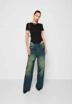 Even&Odd 2 Pack - T-Shirt Basic - Black/Taupe