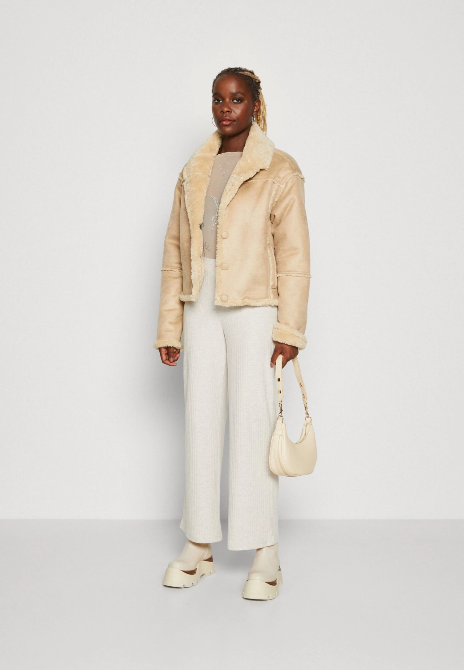 Even&Odd Broek - Mottled Light Brown 4 Even&Odd Broek - Mottled Light Brown - Afbeelding 2