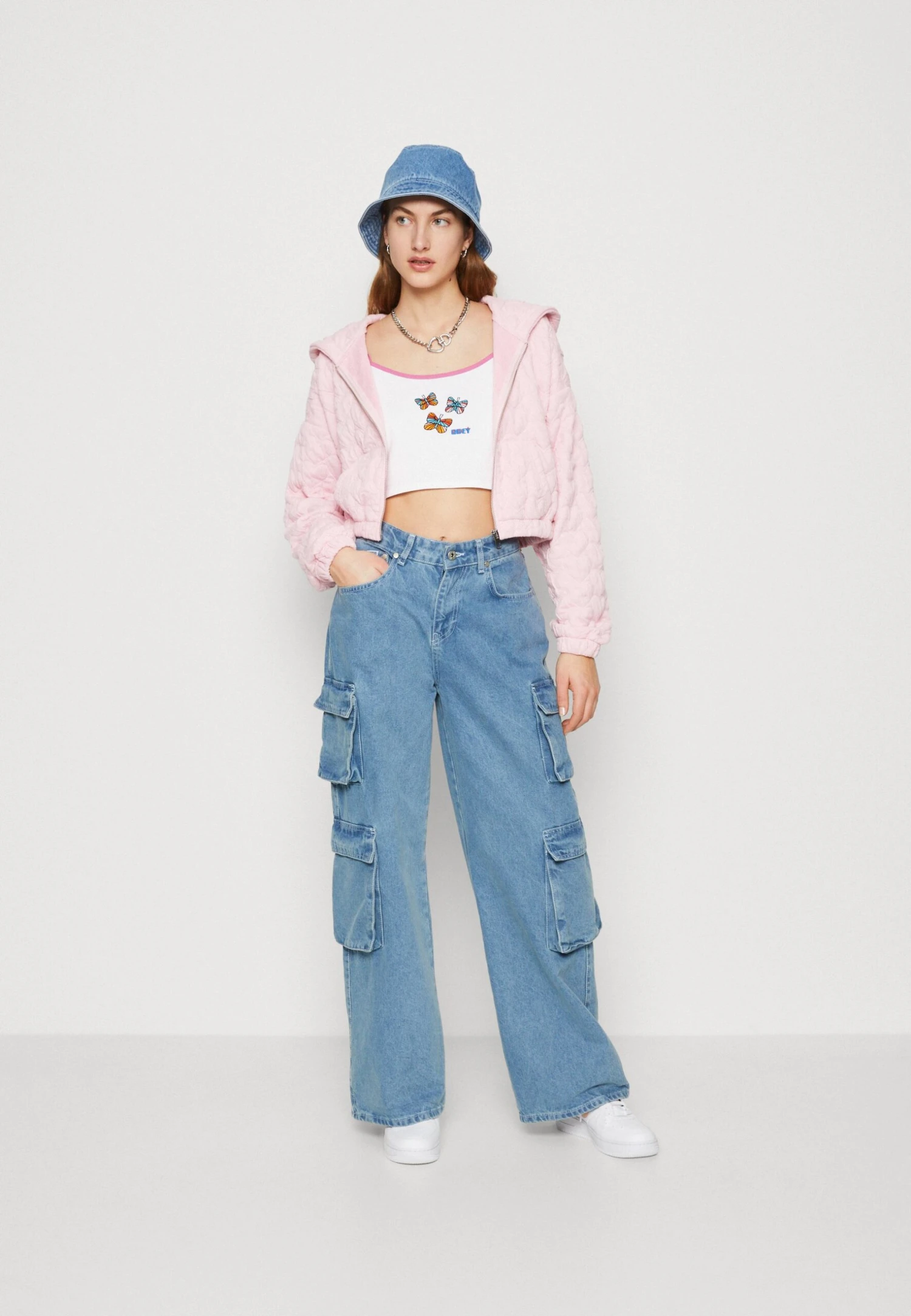 Even&Odd Sweater Met Rits - Pink 4 Even&Odd Sweater Met Rits - Pink - Afbeelding 2