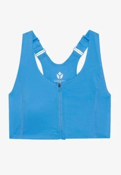 MEDIUM SUPPORT BRA WITH ZIP UP FRONT & ADJUSTABLE STRAPS - Sport-bh Met Medium Support - Blue 12 MEDIUM SUPPORT BRA WITH ZIP UP FRONT & ADJUSTABLE STRAPS - Sport-bh Met Medium Support - Blue -Even&Odd 50e7528e89ff4730b963144beaab722a