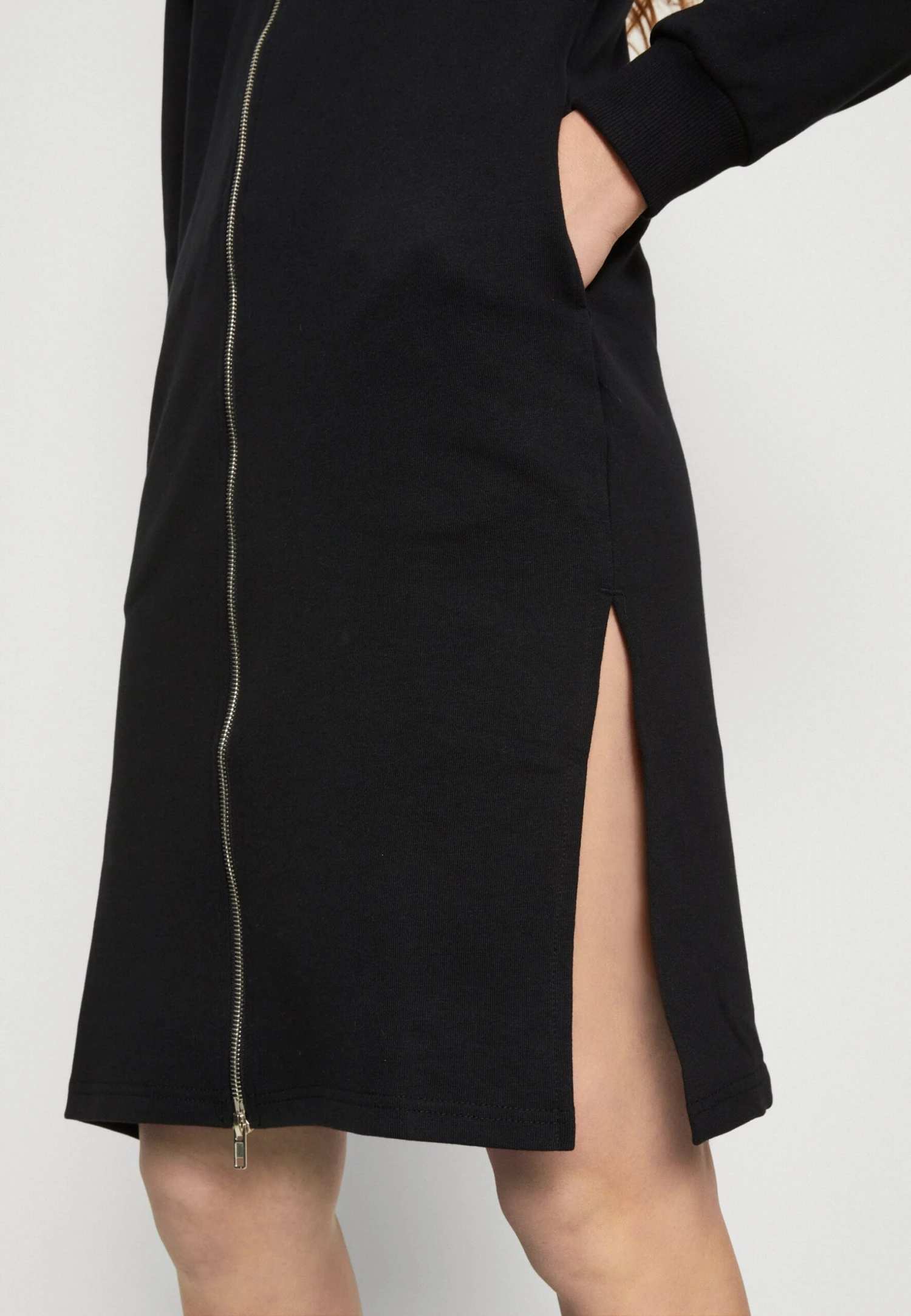 Even&Odd Extra Long Jacket- Sweater Met Rits - Black 8 Even&Odd Extra Long Jacket- Sweater Met Rits - Black - Afbeelding 6