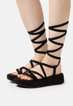 Even&Odd Sandalen Met Plateauzool - Black