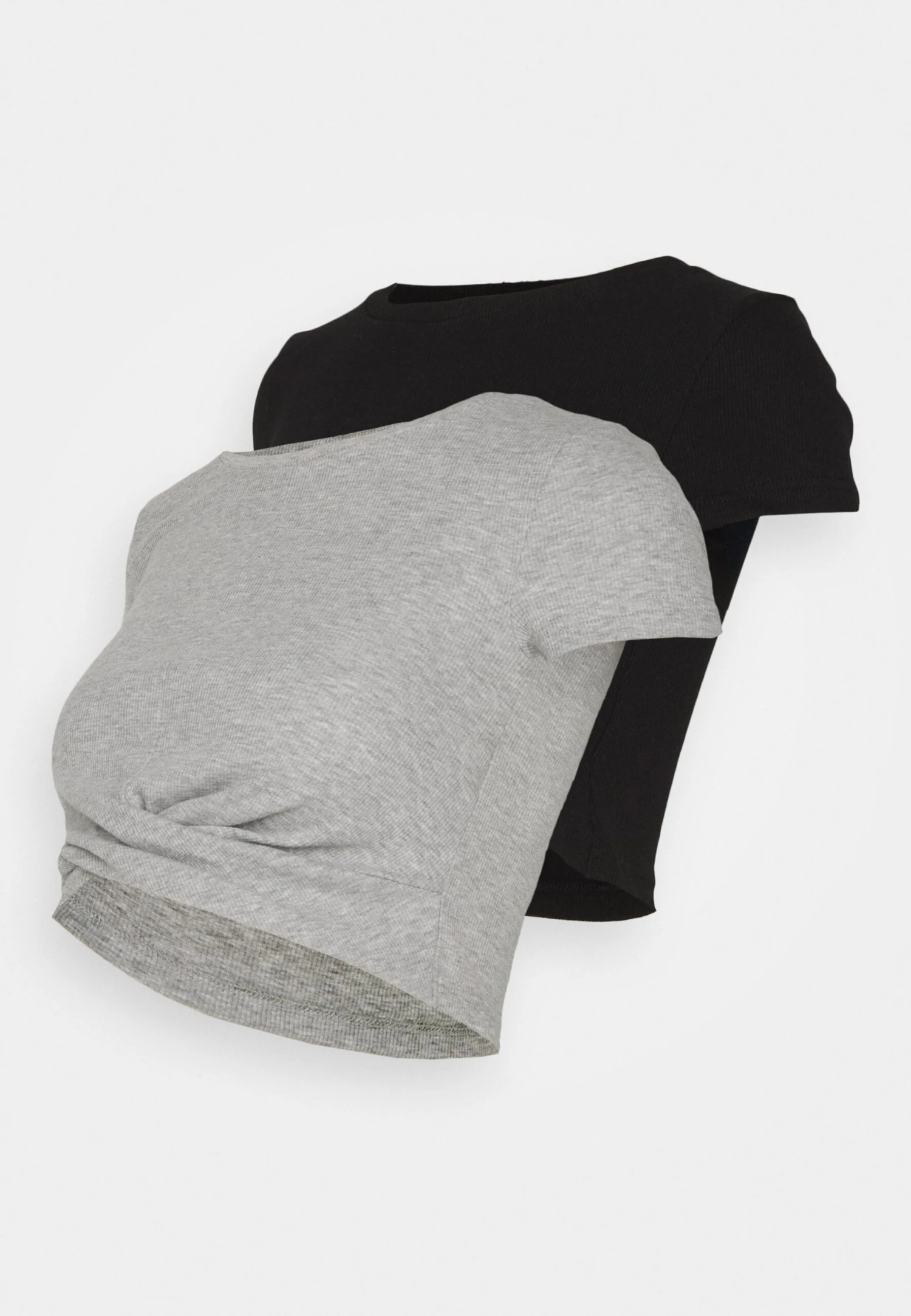 2 Pack - T-Shirt Print - Black/Mottled Grey 7 2 Pack - T-Shirt Print - Black/Mottled Grey - Afbeelding 5
