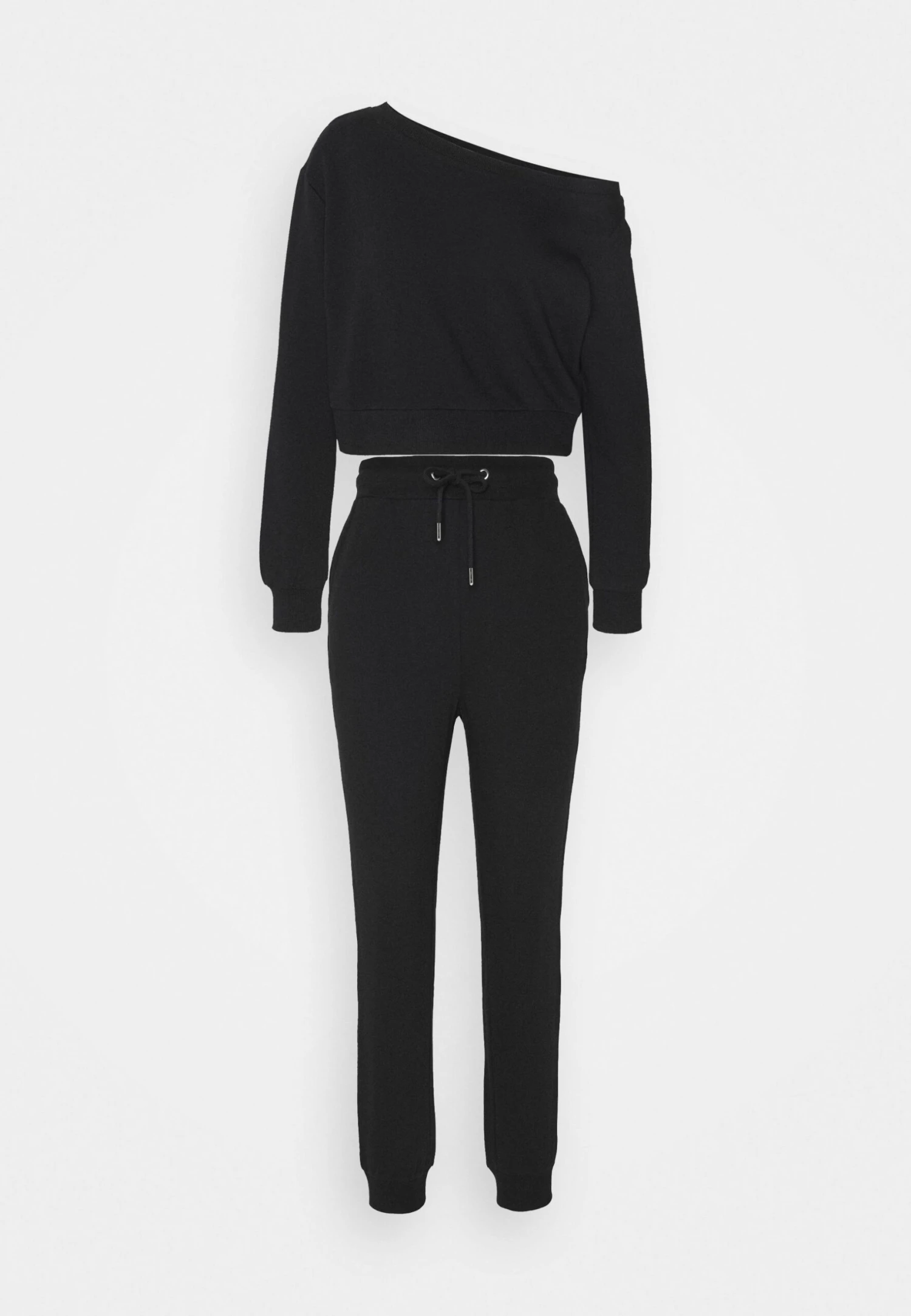 Even&Odd Off Shoulder&Jogger Set - Sweater - Black 3 Even&Odd Off Shoulder&Jogger Set - Sweater - Black