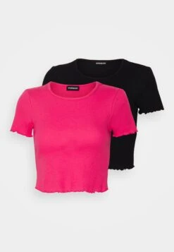 Even&Odd 2 Pack - T-Shirt Basic - Black/Pink 14 Even&Odd 2 Pack - T-Shirt Basic - Black/Pink -Even&Odd 581dcb1feaa24480b253e0b82e743a4b