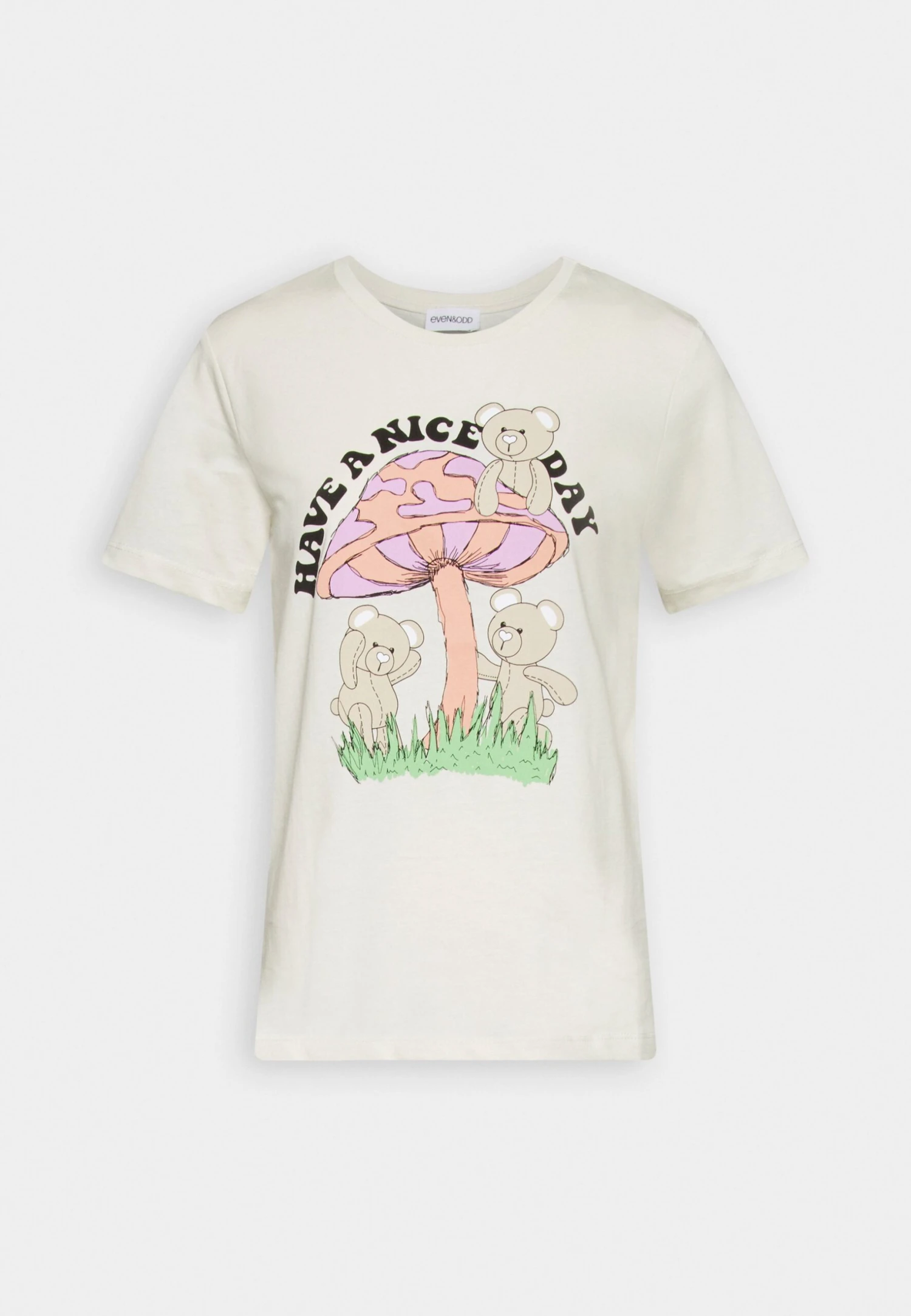 Even&Odd Hattie Mushroom Teddy - T-Shirt Print - Off-White 3 Even&Odd Hattie Mushroom Teddy - T-Shirt Print - Off-White