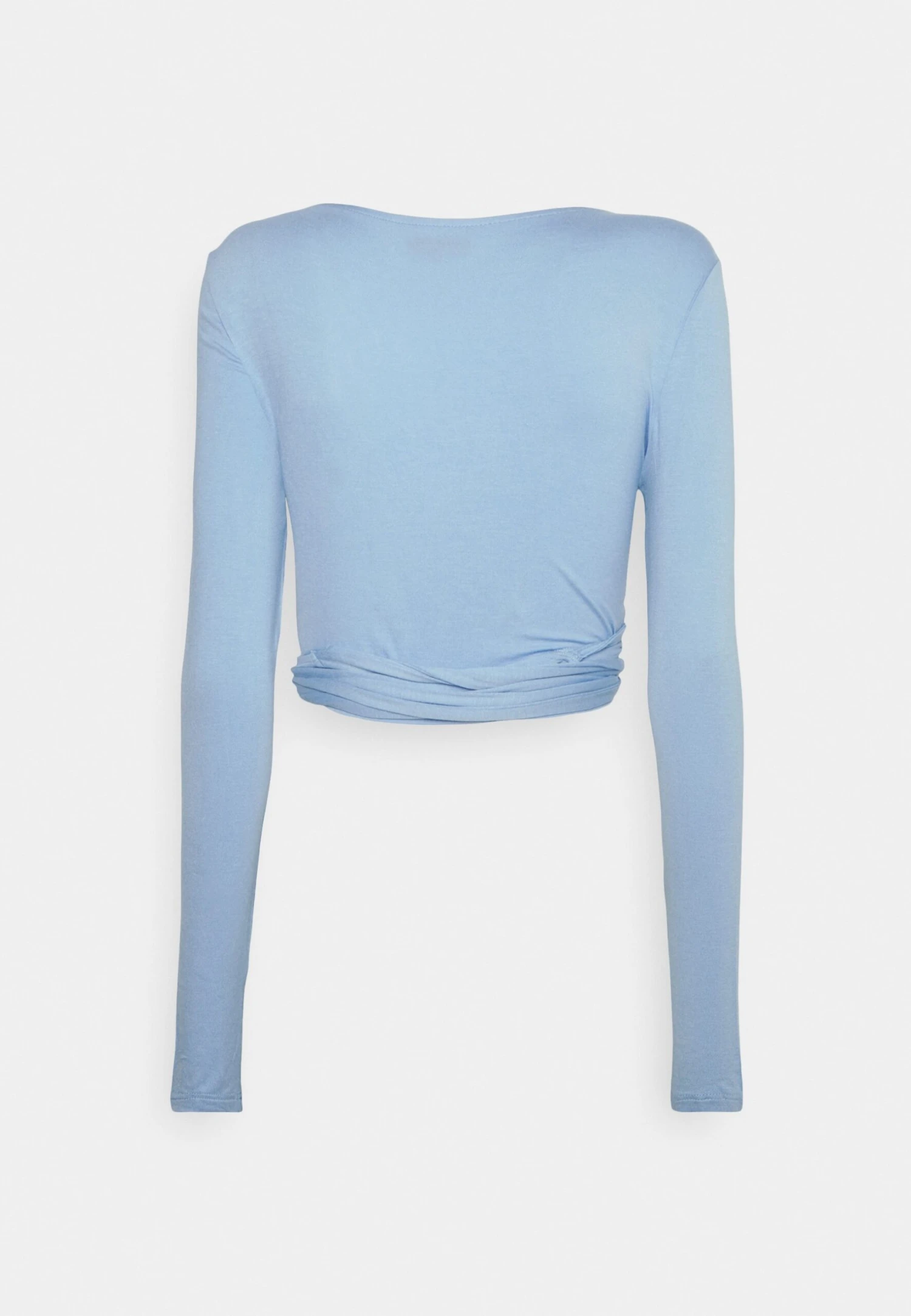 Cropped Wrap - Longsleeve - Light Blue 4 Cropped Wrap - Longsleeve - Light Blue - Afbeelding 2