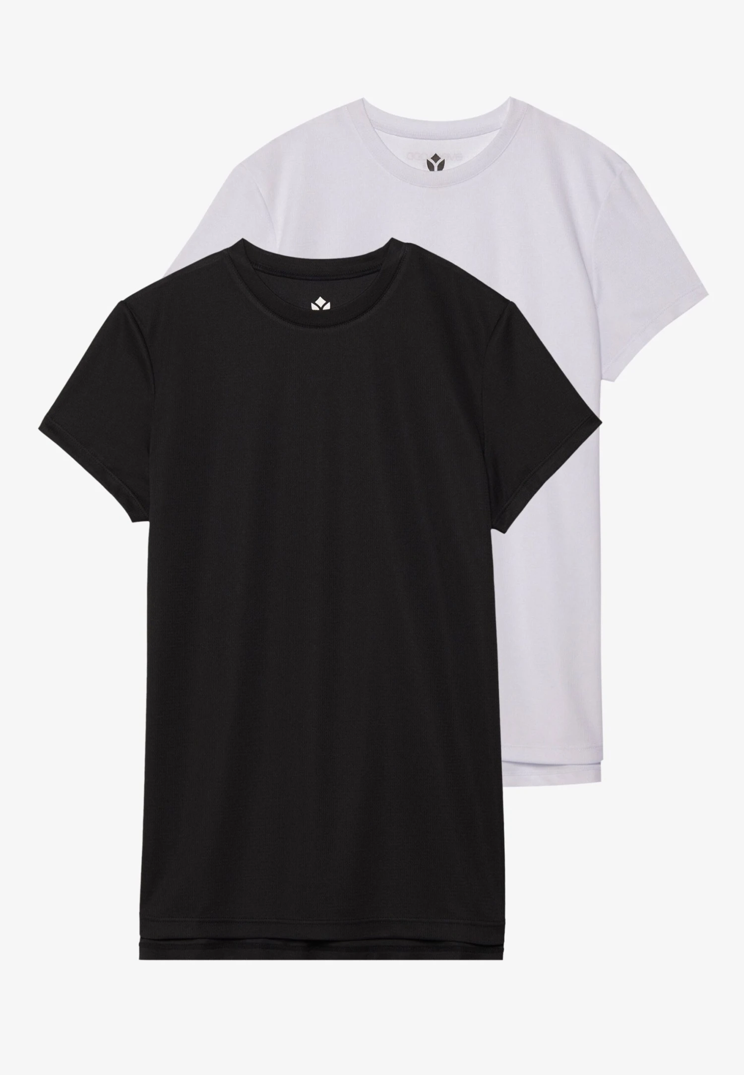 ESSENTIAL 2 PACK SHORT SLEEVE SPORTS T SHIRT - T-shirt Basic - Black/white 8 ESSENTIAL 2 PACK SHORT SLEEVE SPORTS T SHIRT - T-shirt Basic - Black/white - Afbeelding 6