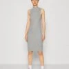 Even&Odd Perkin Neck Midi Bodycon Dress - Jerseyjurk - Mottled Grey 2 Even&Odd Perkin Neck Midi Bodycon Dress - Jerseyjurk - Mottled Grey -Even&Odd 64cd9e69fa1647f28b9d62bfd0a056af